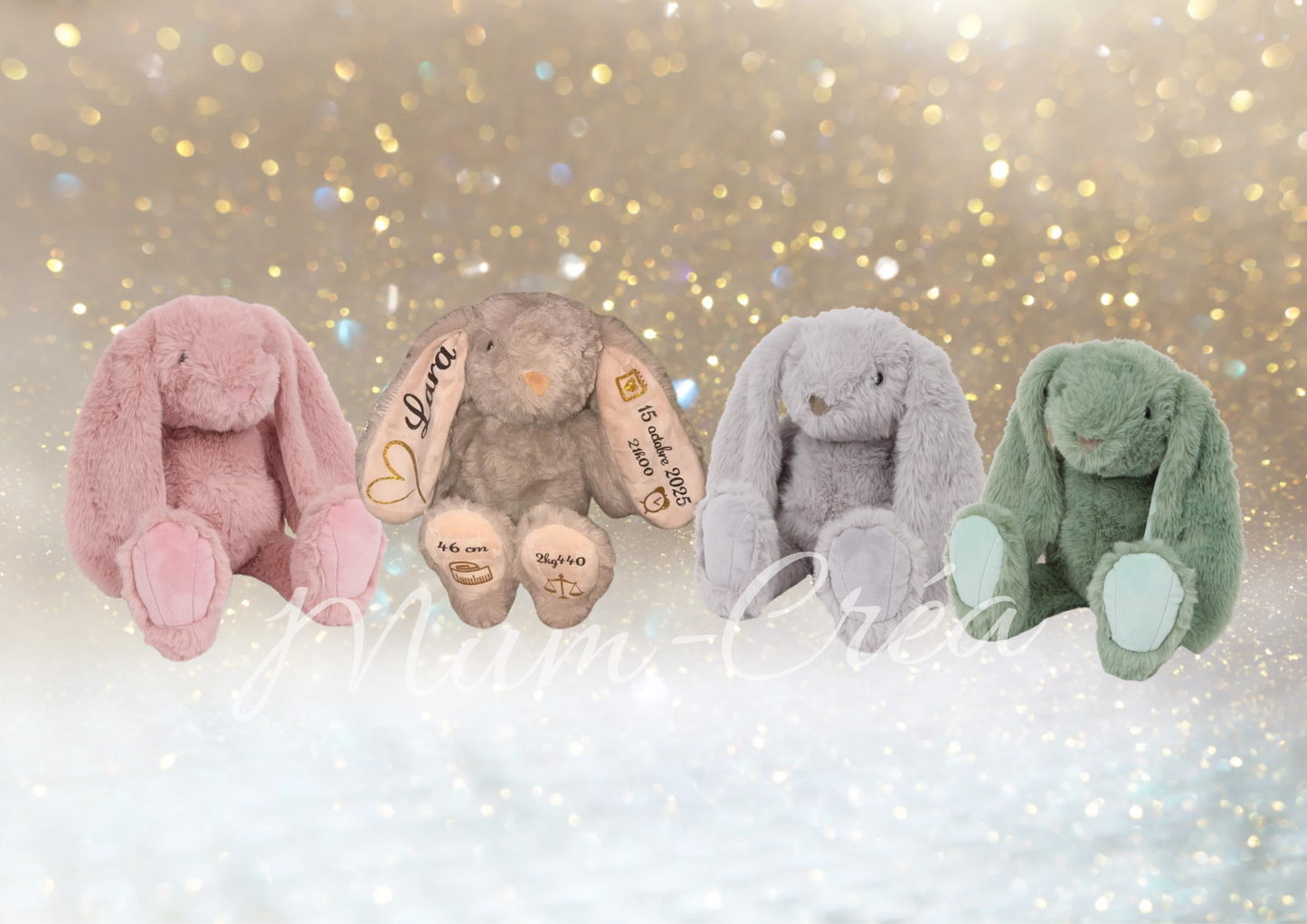 Peluche lapin personnalisée