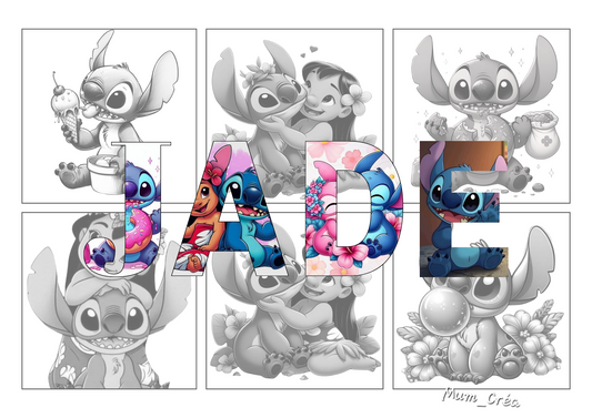 Affiche prénom à thème