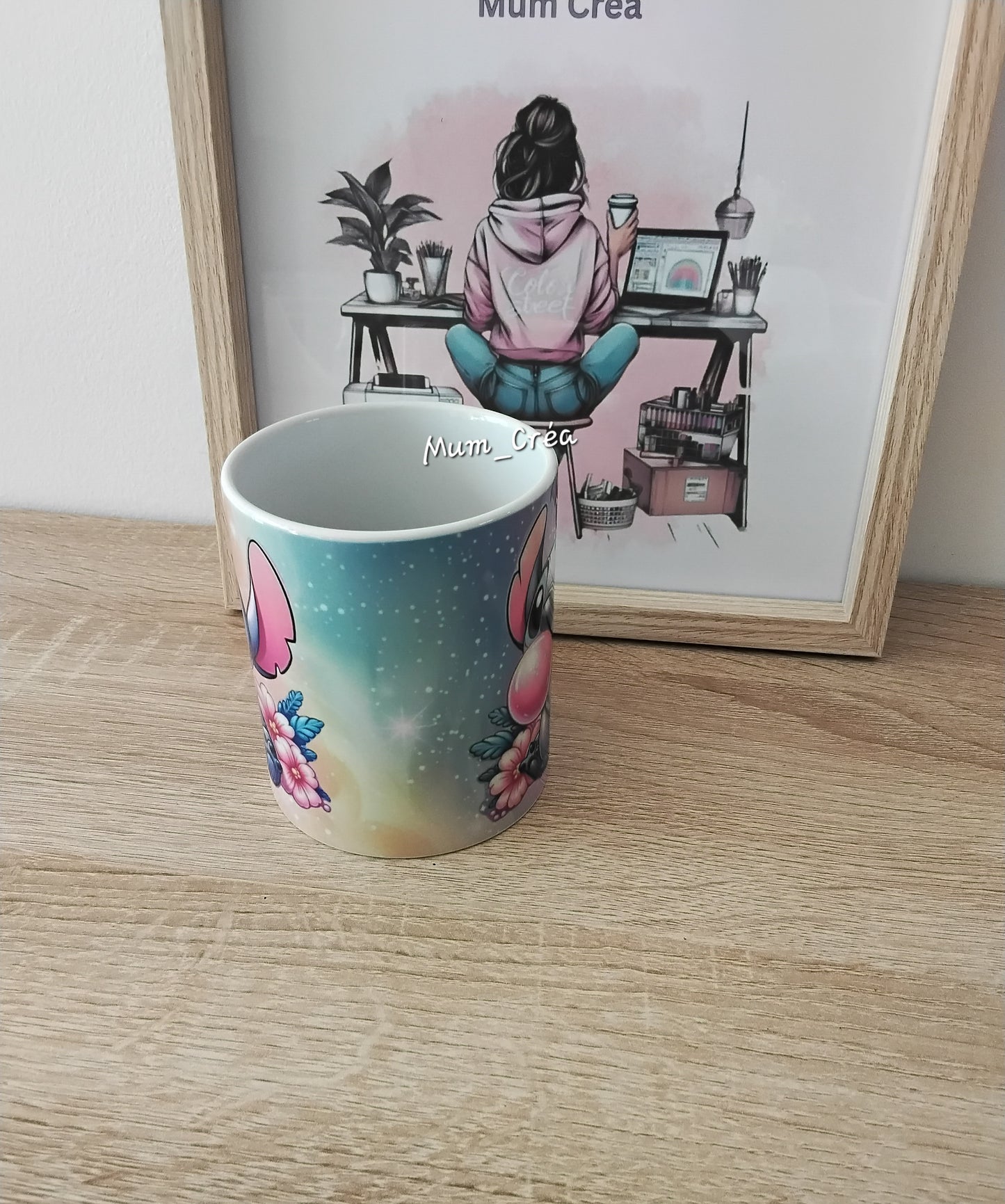 Mug stitch arc en ciel