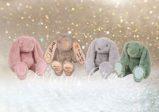 Peluche lapin personnalisée